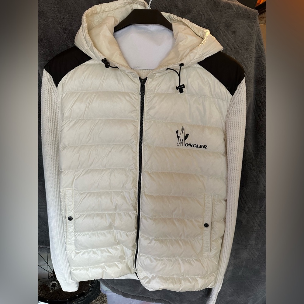 Moncler hybrid down knit jacket